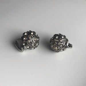 Clip-on disco ball earrings